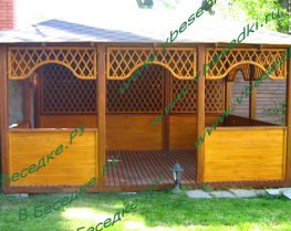 Беседка прямоугольная, большая 38