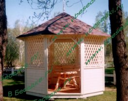 Беседка шестигранная глухая 30