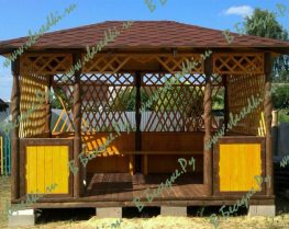 Беседка прямоугольная, эконом 1722