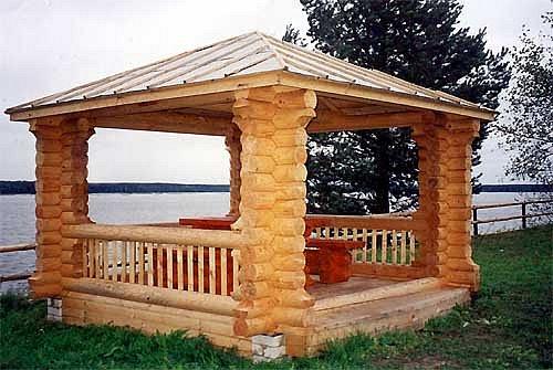 Беседки из бревна. Классификация