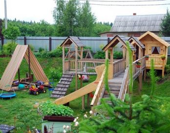 Уголок отдыха с камином-барбекю