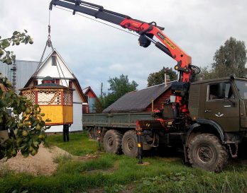 Такелаж и перевозка беседок от компании Спецавтобаза №1