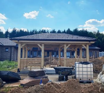 Беседка открытая деревянная 2604