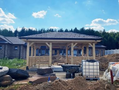 Беседка открытая деревянная 2604