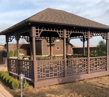 Беседка дачная открытая 2607