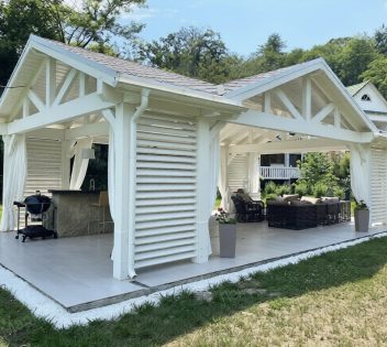 Беседка открытая деревянная 2609