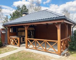 Беседка деревянная с барбекю 2610 Беседка деревянная с барбекю 2610