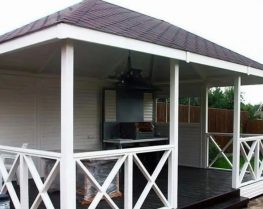 Беседка деревянная прямоугольная 2622 Беседка деревянная прямоугольная 2622