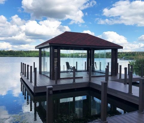 Закрытая беседка с полным панорамным остеклением 2612 Закрытая беседка с полным панорамным остеклением 2612