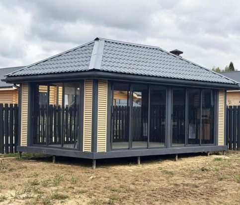 Беседка большая застекленная 2617 Беседка большая застекленная 2617